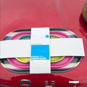 Room Essentials Multicolor Tray Set